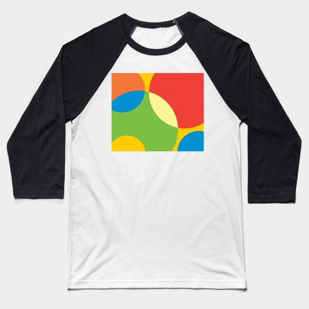 Pleasant Ellipse Shapes Baseball T-Shirt by TheArtism